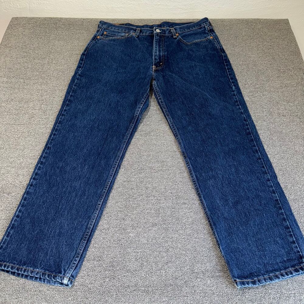 Levis 550 Denim Men's 36 x 30 Blue Relaxed Fit Straight Leg Jeans Casual‎